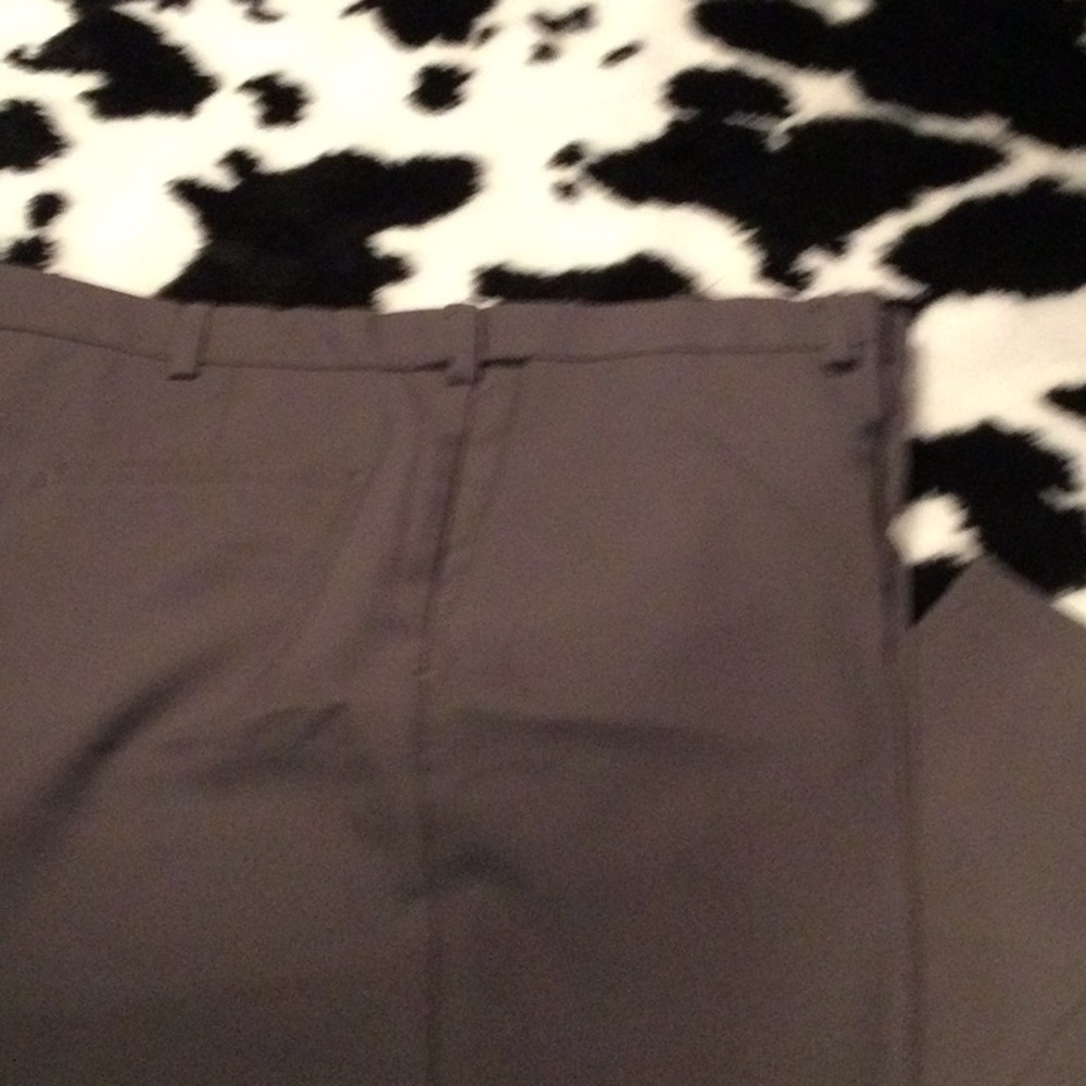 JCPenney’s gray polyester dress pants